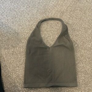 Green Urban Outfitters stretchy halter top